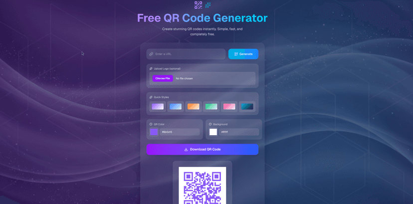 Free QR Code Generator preview