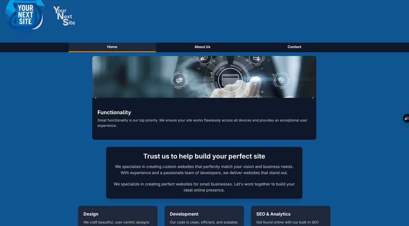Your Next Site preview